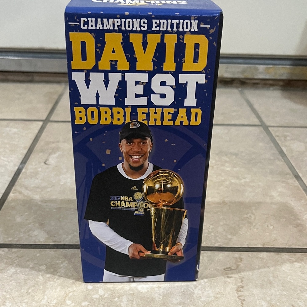2017 Golden State Warriors Champions Bobblehead - David West